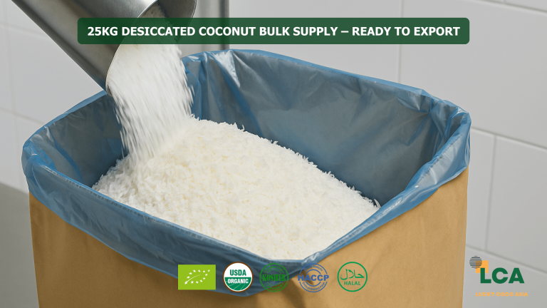 25kg Desiccated Coconut Bulk Supply – Ready to Export