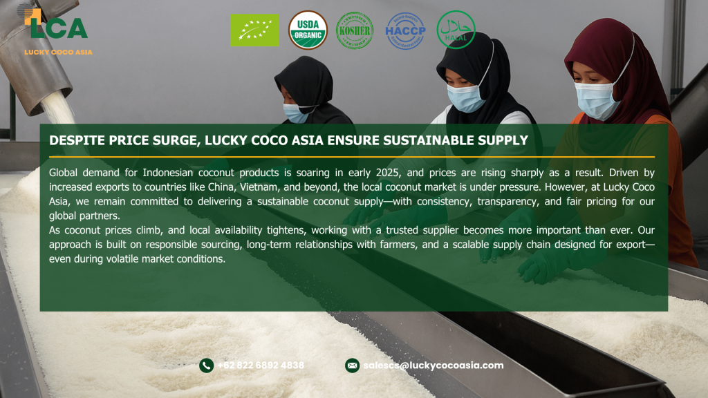 Despite Price Surge, We Ensure Sustainable Desiccated Coconut Supply
