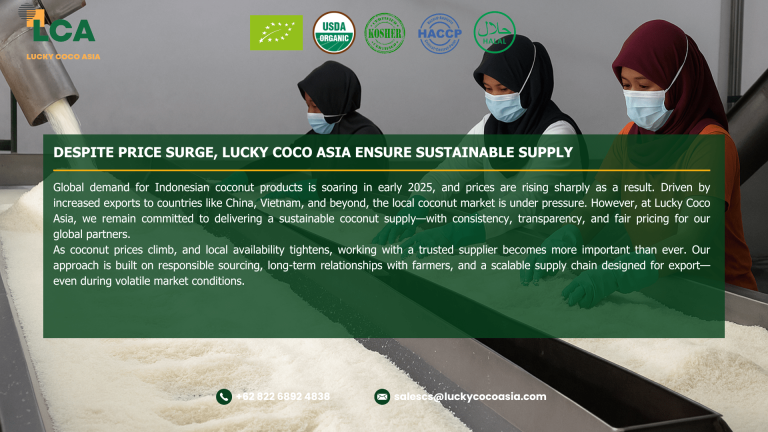 Despite Price Surge, We Ensure Sustainable Desiccated Coconut Supply