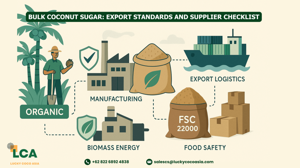 Bulk Coconut Sugar Export Standards and Supplier Checklist
