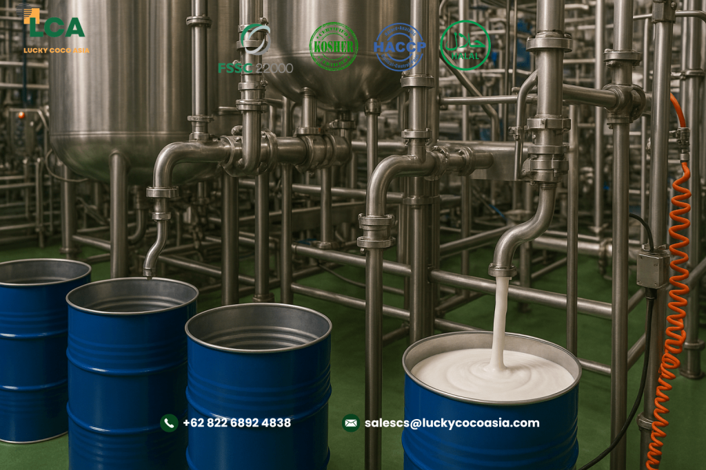 Bulk Coconut Cream 20kg BIB & 200kg Drums - 200kg Production line